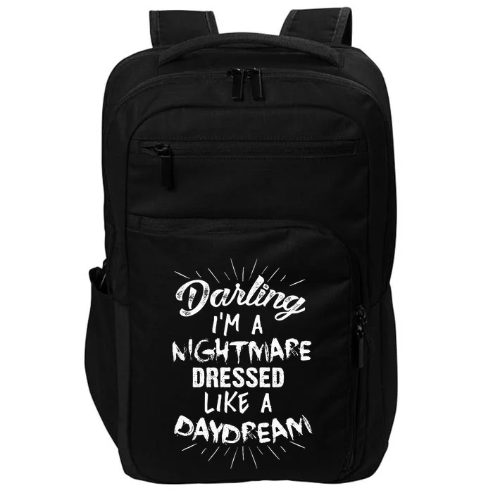 Nightmare Daydreamer Edgy and Stylish Fashion Impact Tech Backpack