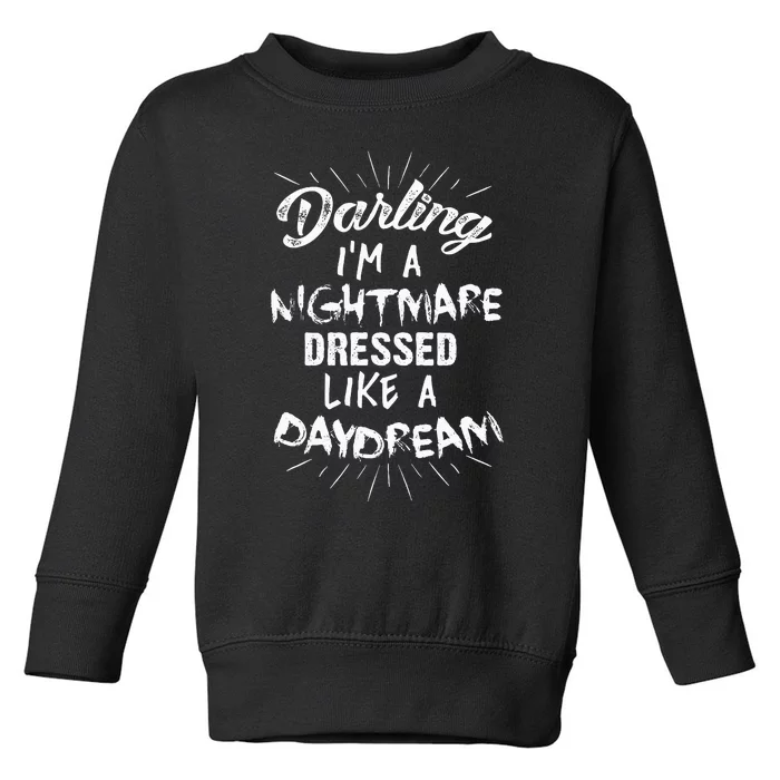 Nightmare Daydreamer Edgy and Stylish Fashion Toddler Sweatshirt