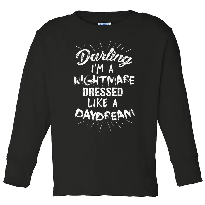 Nightmare Daydreamer Edgy and Stylish Fashion Toddler Long Sleeve Shirt