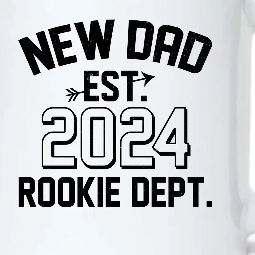 New Dad Est 2024 Rookie Department Black Color Changing Mug