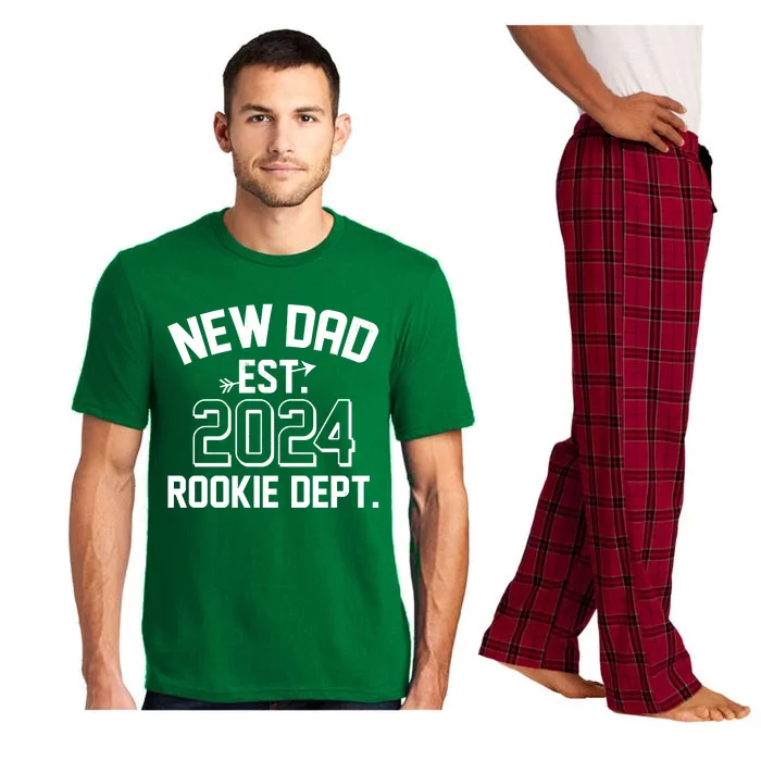 New Dad Est 2024 Rookie Department Pajama Set