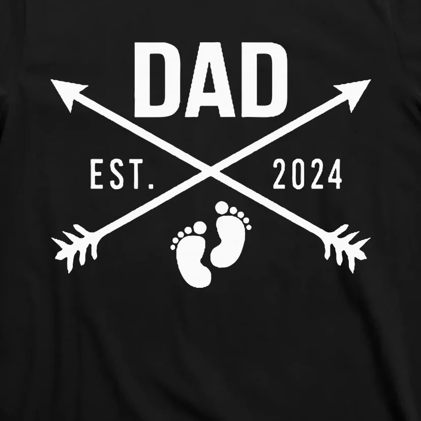 New Dad Est 2024 First Fathers Day 2024 T-Shirt