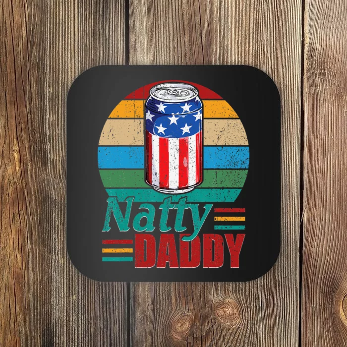 Natty Daddy Funny Dad Bob Beer Drinker Father's Day Coaster