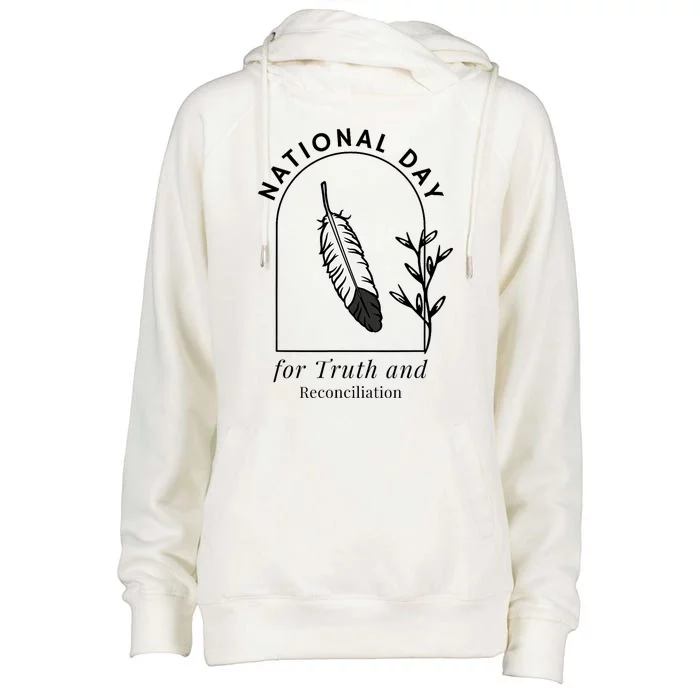 National Day For Truth And Reconciliation Manitoba 2024 Womens Funnel Neck Pullover Hood