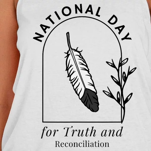 National Day For Truth And Reconciliation Manitoba 2024 Women's Knotted Racerback Tank