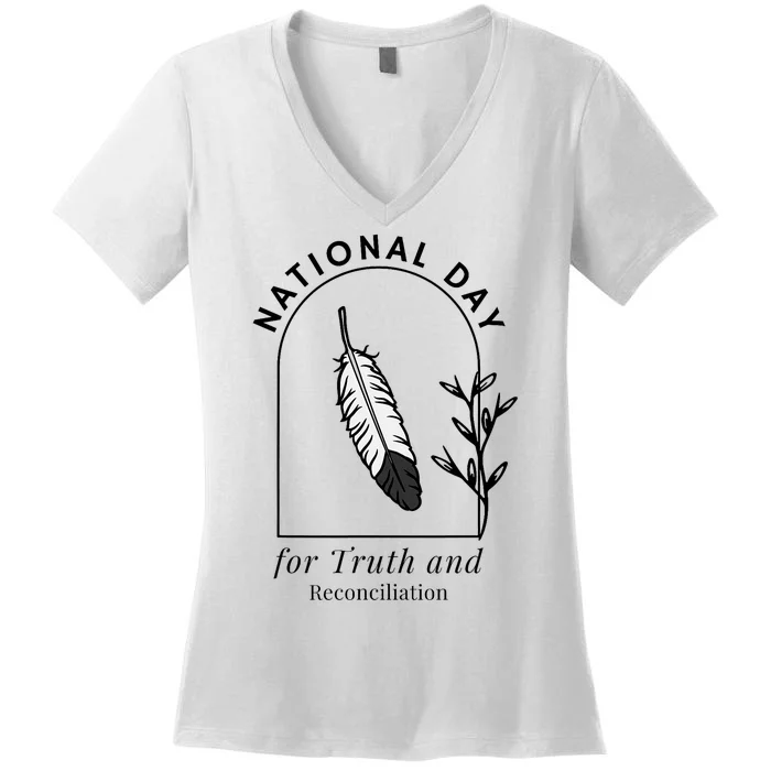 National Day For Truth And Reconciliation Manitoba 2024 Women's V-Neck T-Shirt