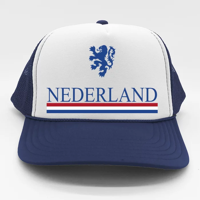 Nederland Dutch Flag Logo Trucker Hat