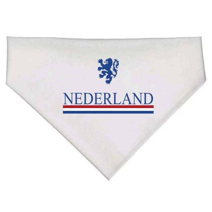 Nederland Dutch Flag Logo USA-Made Doggie Bandana