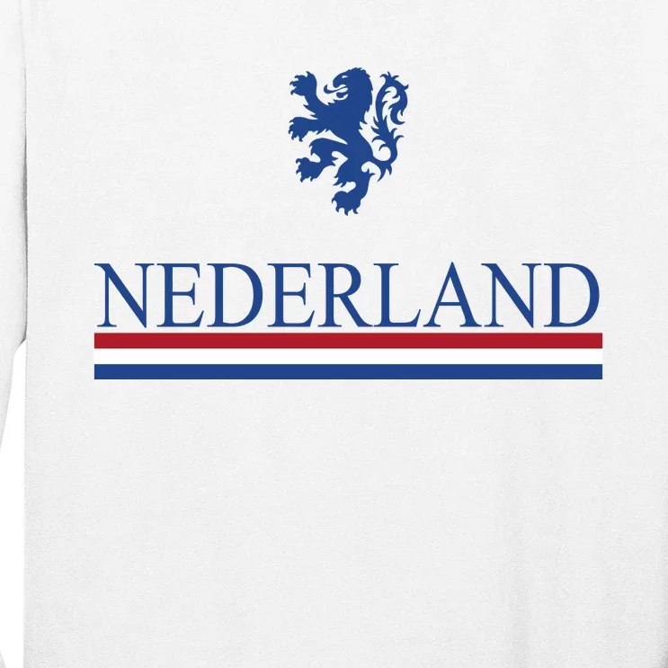 Nederland Dutch Flag Logo Long Sleeve Shirt