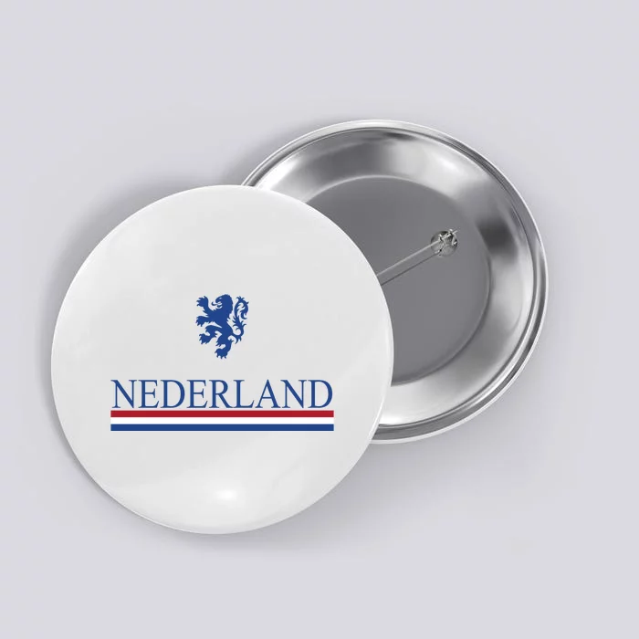 Nederland Dutch Flag Logo Button