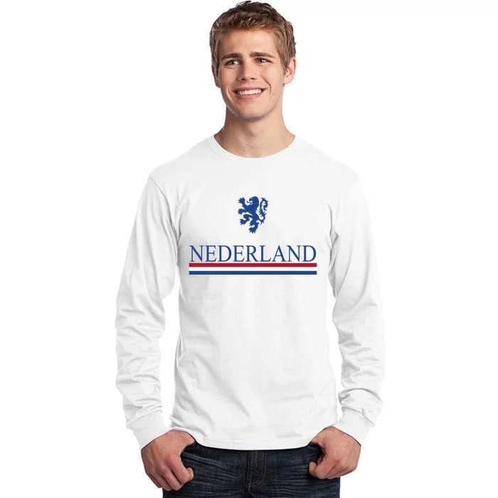 Nederland Dutch Flag Logo Tall Long Sleeve T-Shirt