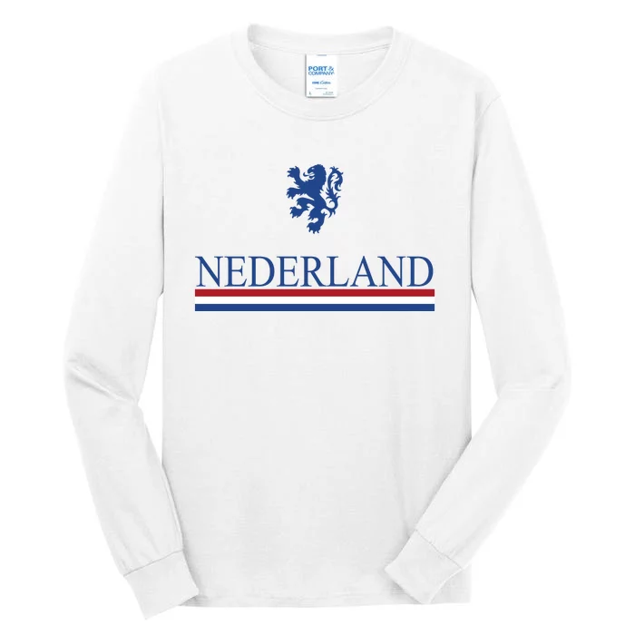 Nederland Dutch Flag Logo Tall Long Sleeve T-Shirt