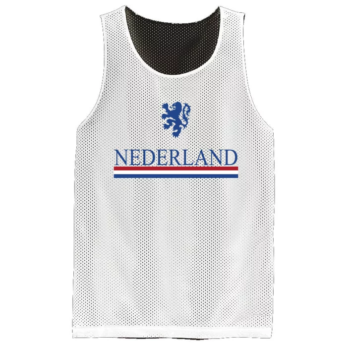 Nederland Dutch Flag Logo Mesh Reversible Basketball Jersey Tank