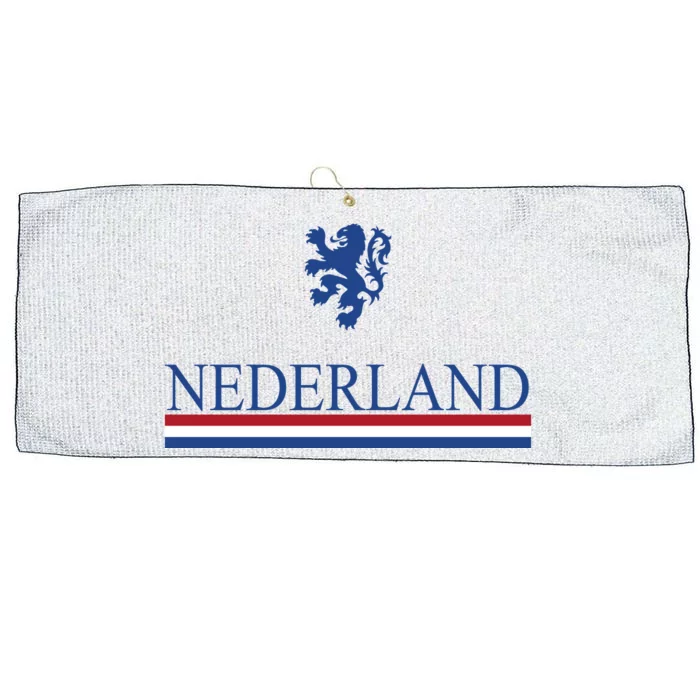 Nederland Dutch Flag Logo Large Microfiber Waffle Golf Towel