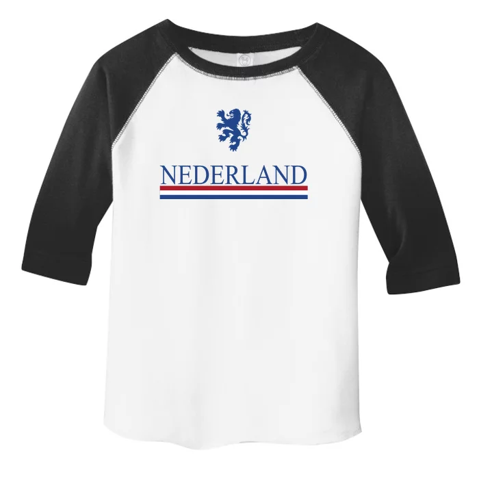 Nederland Dutch Flag Logo Toddler Fine Jersey T-Shirt