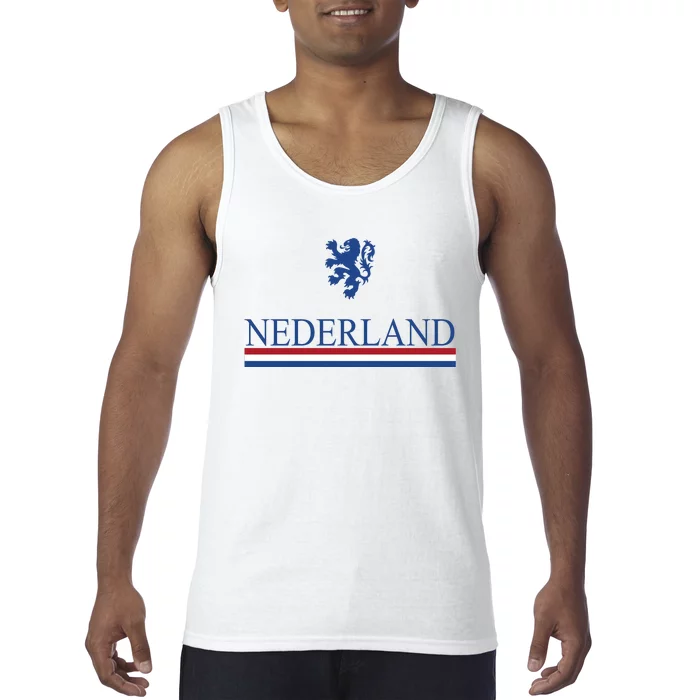 Nederland Dutch Flag Logo Tank Top