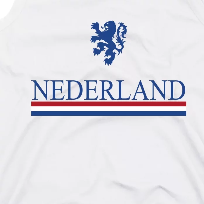 Nederland Dutch Flag Logo Tank Top