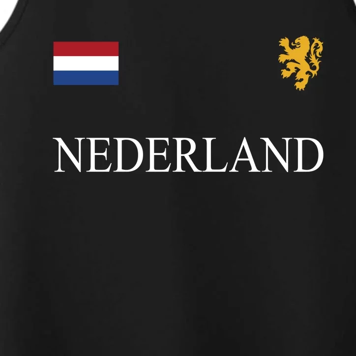 Nederland Dutch Flag Logo Gift Performance Tank