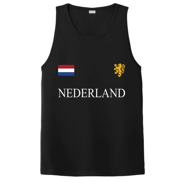 Nederland Dutch Flag Logo Gift Performance Tank