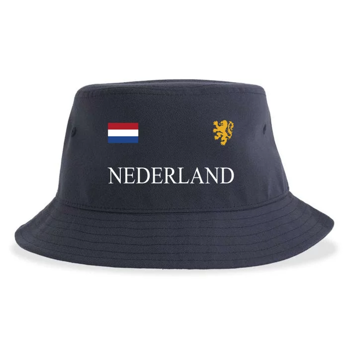 Nederland Dutch Flag Logo Gift Sustainable Bucket Hat