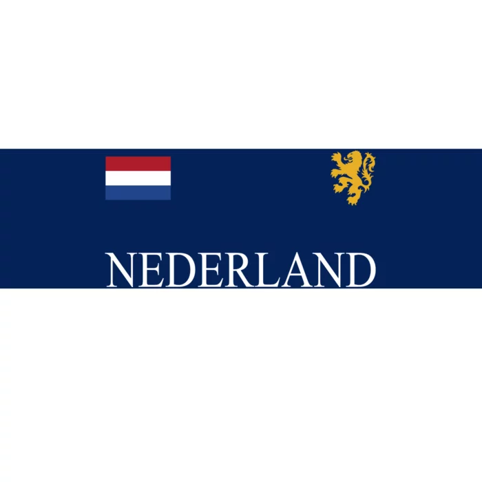 Nederland Dutch Flag Logo Gift Bumper Sticker