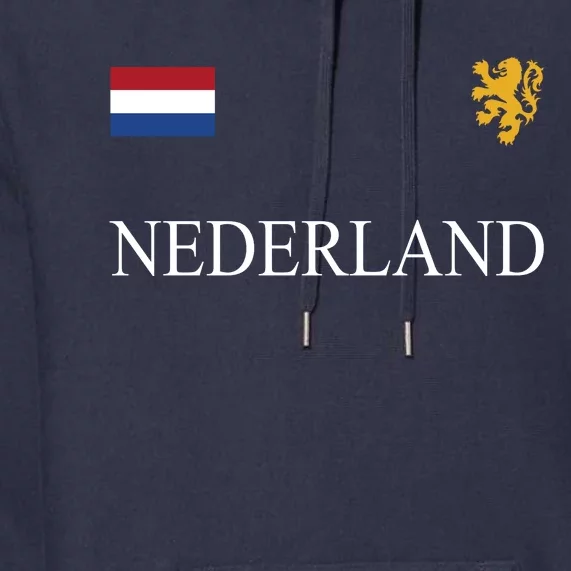 Nederland Dutch Flag Logo Gift Premium Hoodie