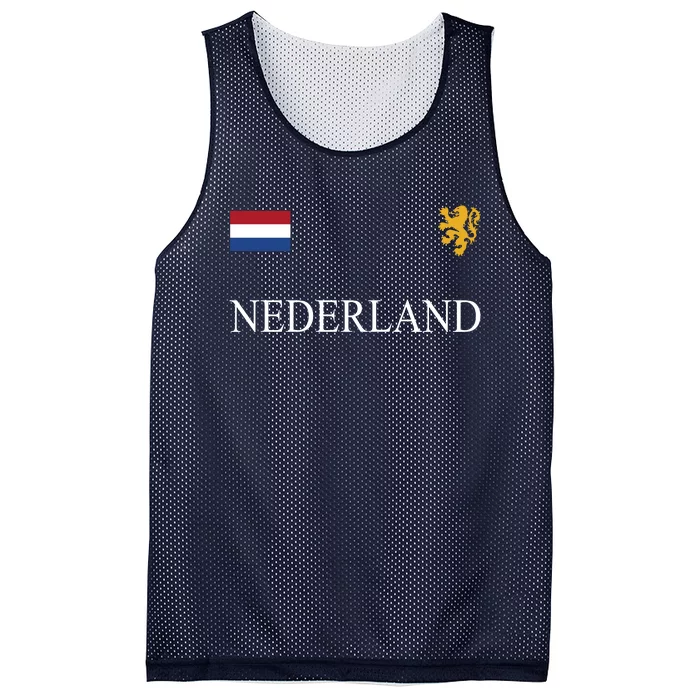 Nederland Dutch Flag Logo Gift Mesh Reversible Basketball Jersey Tank