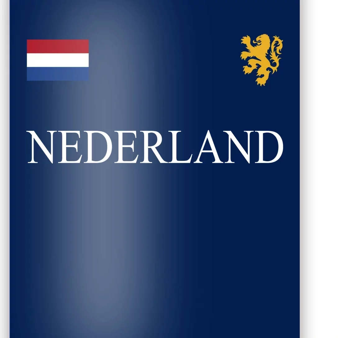 Nederland Dutch Flag Logo Gift Poster