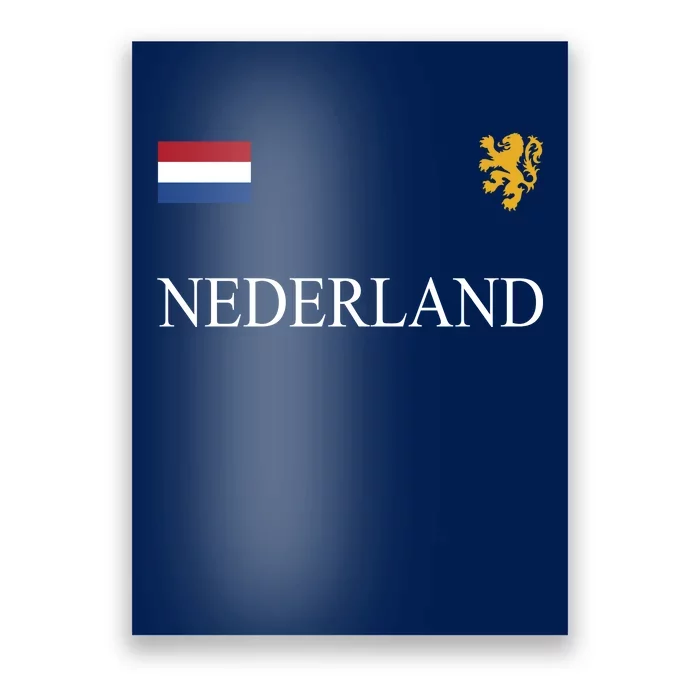 Nederland Dutch Flag Logo Gift Poster