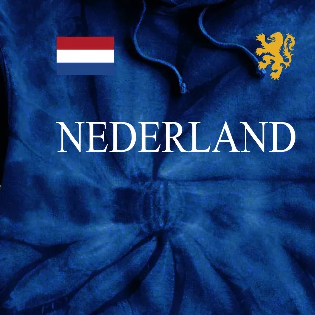 Nederland Dutch Flag Logo Gift Tie Dye Hoodie