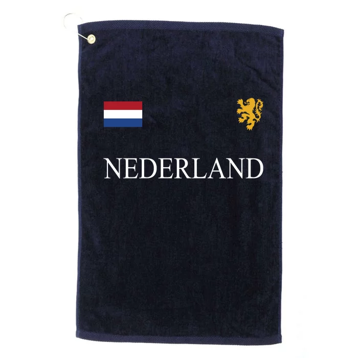 Nederland Dutch Flag Logo Gift Platinum Collection Golf Towel