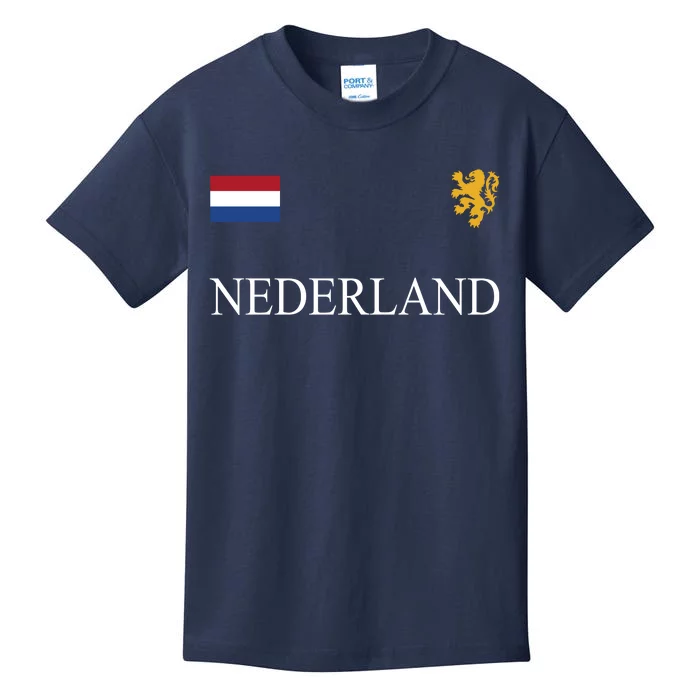 Nederland Dutch Flag Logo Gift Kids T-Shirt