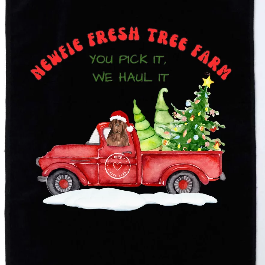 Newfie Dog Fresh Tree Farm Platinum Collection Golf Towel