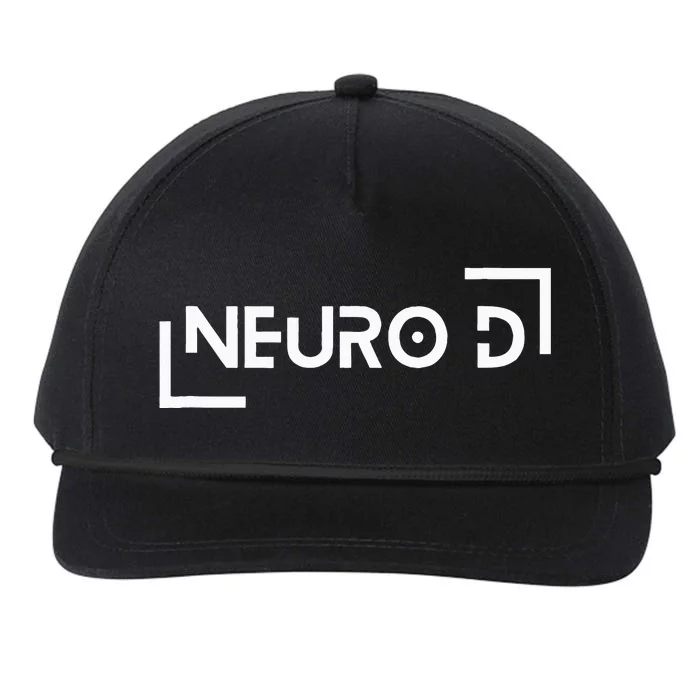 Neuro D for the Neurodiverse Snapback Five-Panel Rope Hat