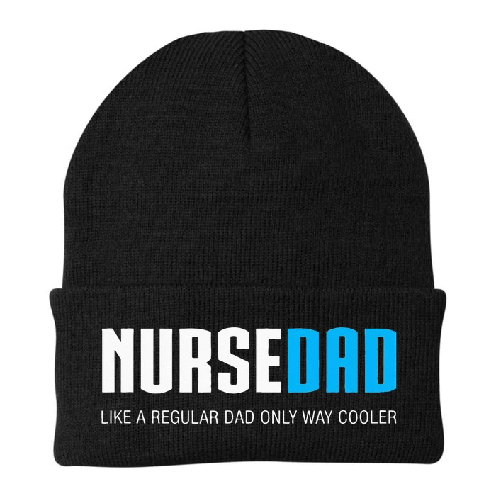 Nurse Dad Funny Cute Fathers Day Gift RN Knit Cap Winter Beanie