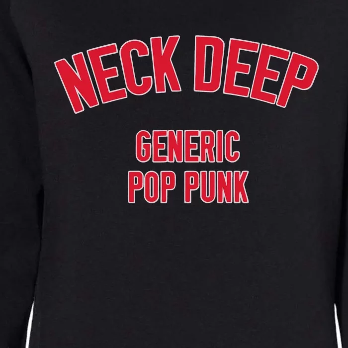 Neck Deep Generic Pop Punk Womens California Wash Sweatshirt