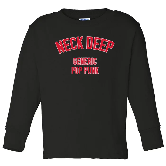 Neck Deep Generic Pop Punk Toddler Long Sleeve Shirt