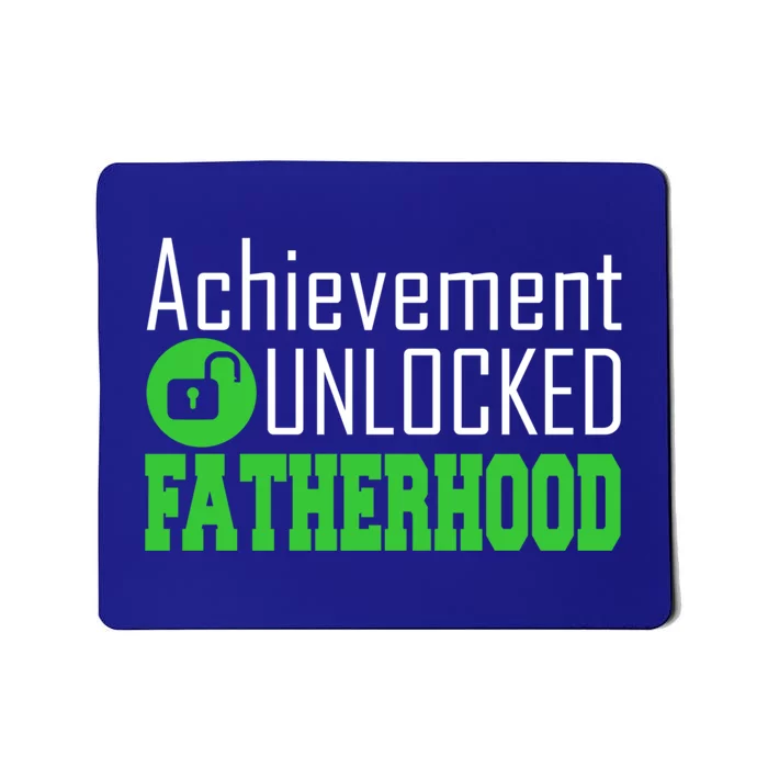 New Dad Gift Funny Gift Achievet Unlocked Fatherhood Gift Mousepad