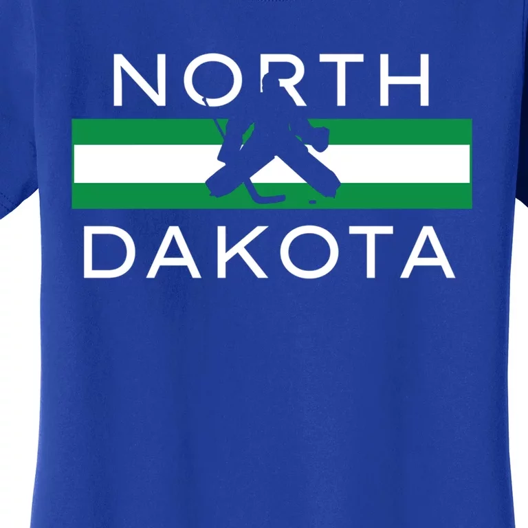 North Dakota Goalie Ice Hockey Player Coach Team State Gift Women's T-Shirt