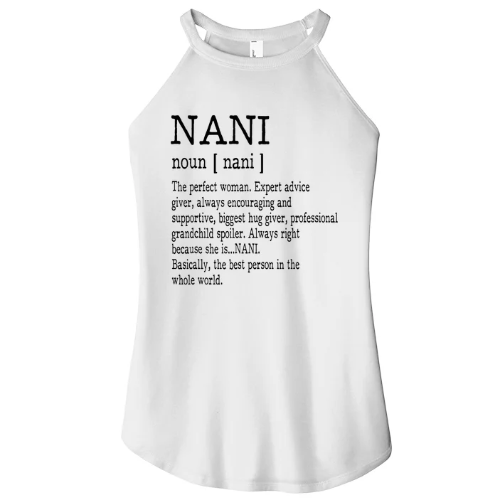 Nani Definition Grandma Mother Day Gifts Women Women's Perfect Tri Rocker  Tank | TeeShirtPalace