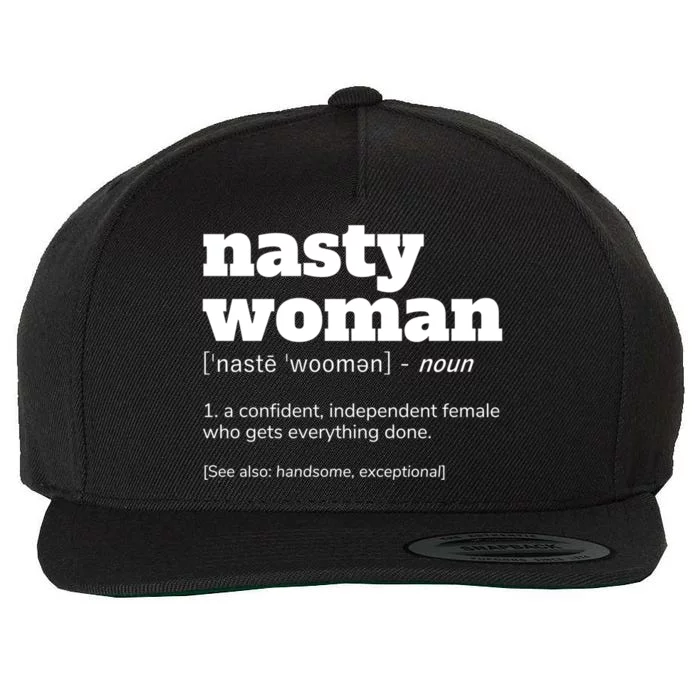 Nasty Definition Gift Wool Snapback Cap