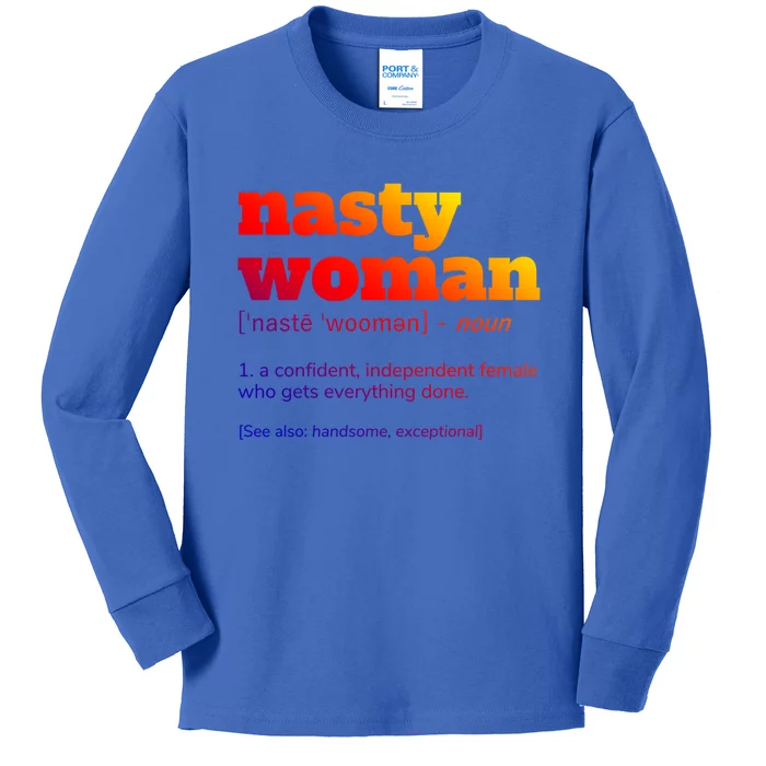 Nasty Definition Gift Kids Long Sleeve Shirt