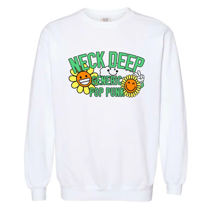 Neck Deep Generic Pop Punk Garment-Dyed Sweatshirt