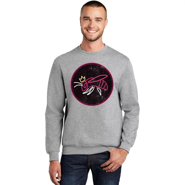 NEONMOMS Distressed Honeybee (Heather Grey) Tall Sweatshirt