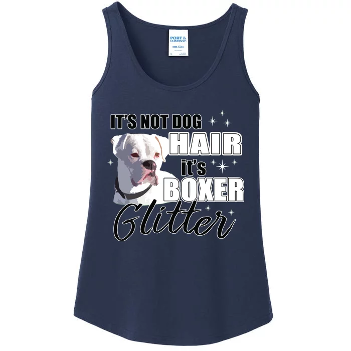 Not Dog Hair Its White Boxer Dog Ladies Essential Tank