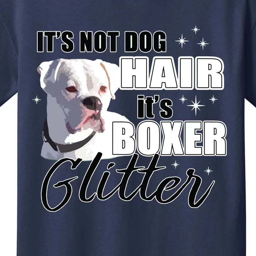 Not Dog Hair Its White Boxer Dog Kids T-Shirt