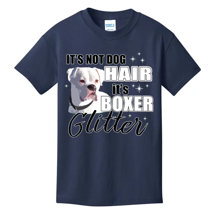 Not Dog Hair Its White Boxer Dog Kids T-Shirt