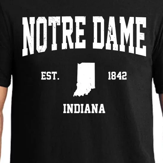 Notre Dame Indiana Est 1842 Pajama Set