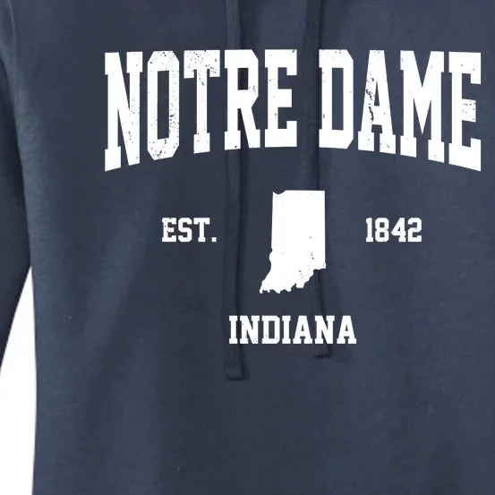 Notre Dame Indiana Est 1842 Women's Pullover Hoodie