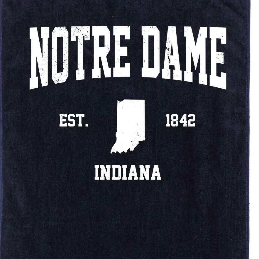 Notre Dame Indiana Est 1842 Platinum Collection Golf Towel